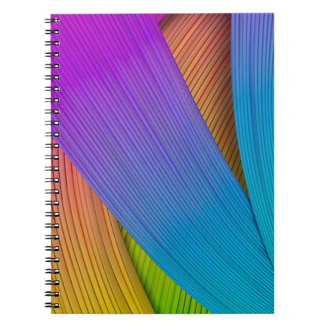 Abstract wave background. 3D illustration.3d, 3d i Notebook (Front)