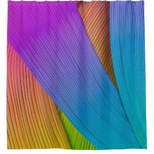 Abstract wave background. 3D illustration.3d, 3d i Shower Curtain