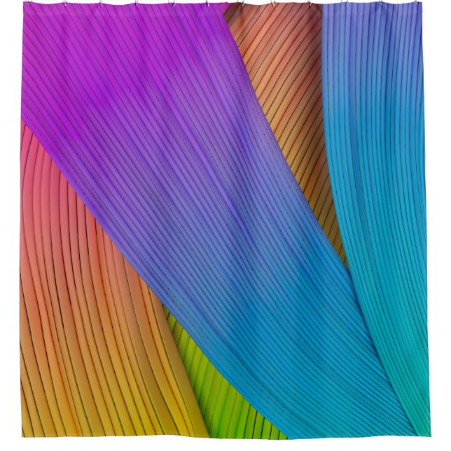 Abstract wave background. 3D illustration.3d, 3d i Shower Curtain (Front)