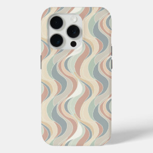 Abstract Wave Pattern iPhone 15 Pro Case