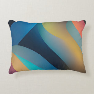 Abstract Waves and Swirls 29 Decorative Cushion