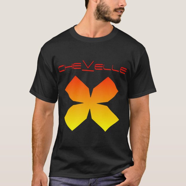 Abstract Waves Around Indie Drummer T-Shirt (Front)
