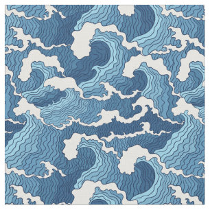 Abstract Waves Fabric