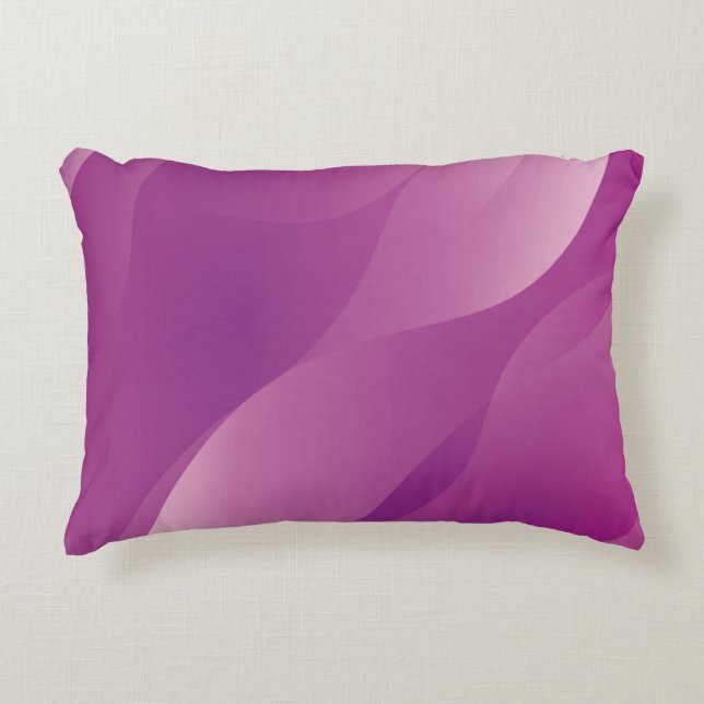 Abstract Waves. Futuristic Technology Style Backgr Decorative Cushion (Front)