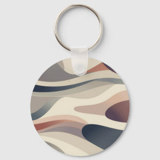 Abstract Waves  Key Ring