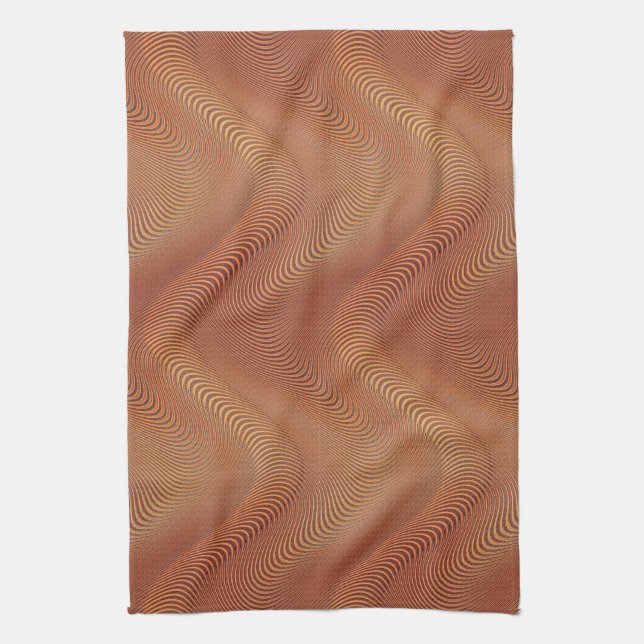 Abstract Waves Kitchen Towel (Vertical)