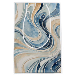 Abstract Waves Medium Gift Bag