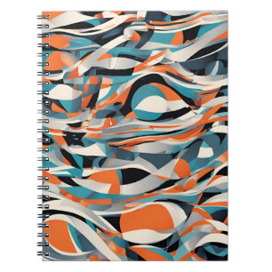 Abstract Waves Notebook – Modern and Dynamic