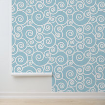 Abstract Waves Pattern Light Blue and White Ocean
