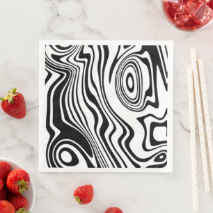 Abstract Waves Pattern Napkins - Choose Colours