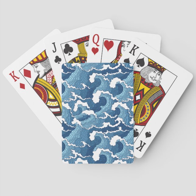 Abstract Waves Playing Cards (Back)