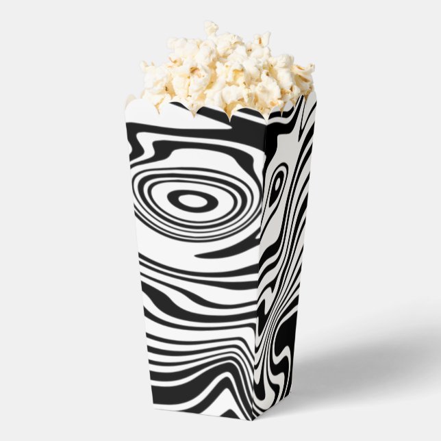 Abstract Waves Popcorn Box - Choose Colours (Popped)