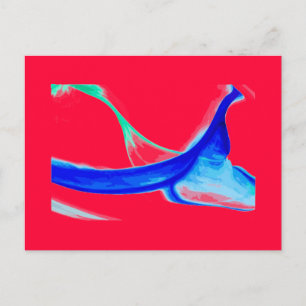 Abstract Waves Postcard