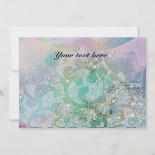 ABSTRACT WAVES ,Teal ,Blue Green Wedding