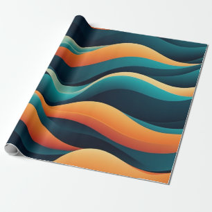 ABSTRACT WAVES WRAPPING PAPER