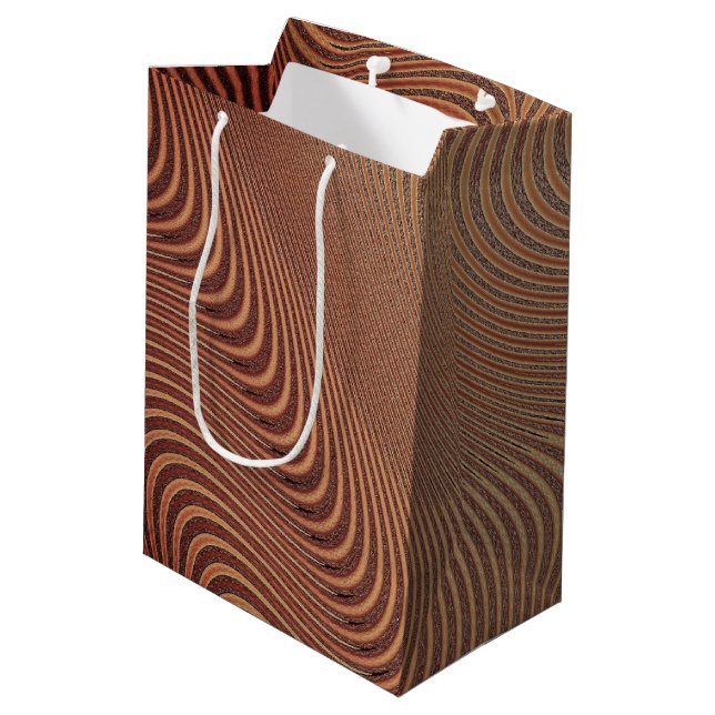 Abstract Wavy Gift Bag (Back Angled)