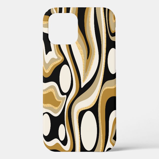 Abstract Wavy Lines Pattern Background Case-Mate iPhone Case (Back)