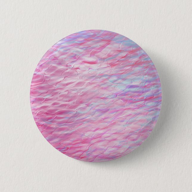 Abstract wavy pattern 6 cm round badge (Front)