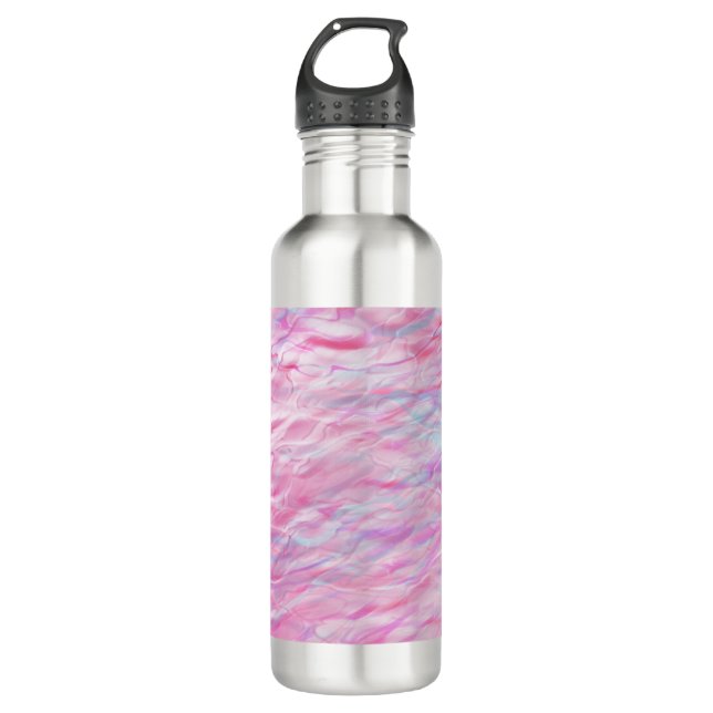 Abstract wavy pattern 710 ml water bottle (Front)