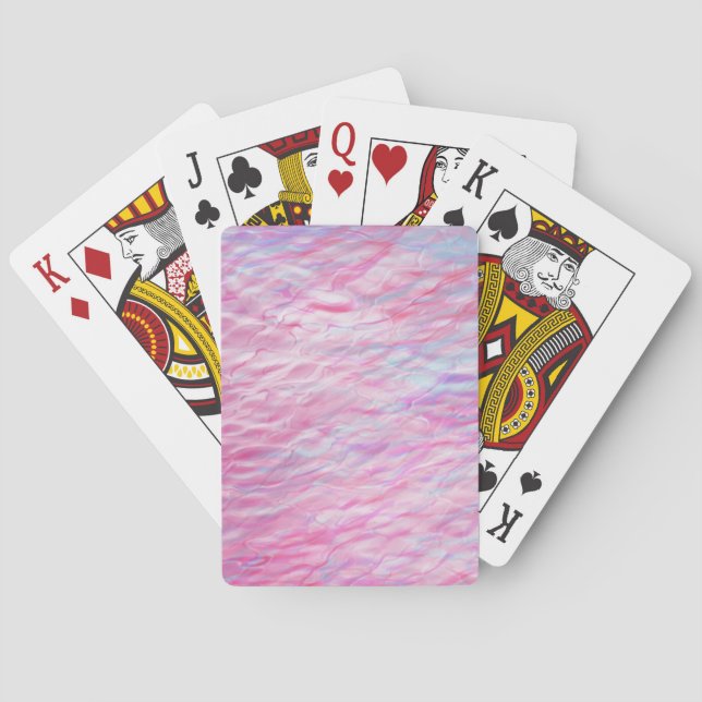 Abstract wavy pattern playing cards (Back)