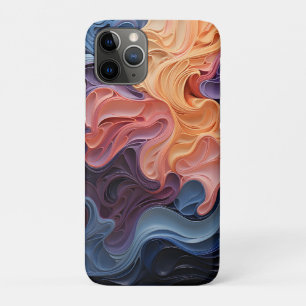 Abstract Wavy Shapes Swirling Geometric Case-Mate iPhone Case