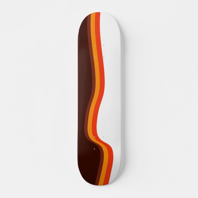 Abstract Wavy Skateboard (Front)