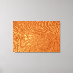 Abstract Wavy Striped Pattern Lines - Canvas Print