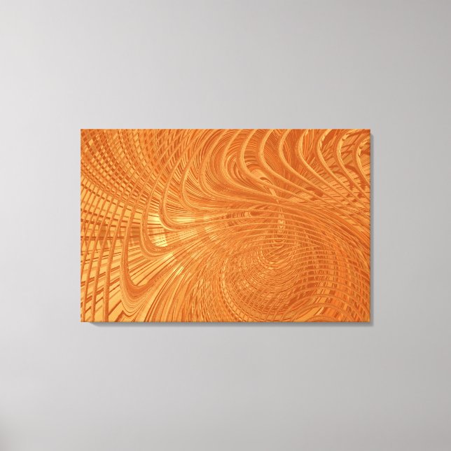 Abstract Wavy Striped Pattern Lines - Canvas Print (Front)