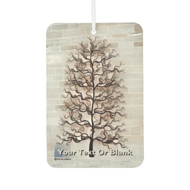 Abstract Wavy Tree Car Air Freshener (Front)