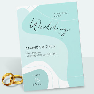 Abstract Wedding Invitation