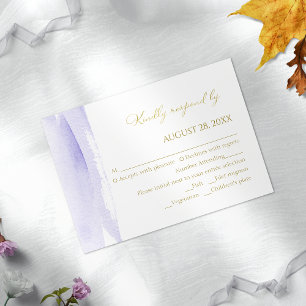 Abstract Wedding rsvp Cards   Watercolor Gilded