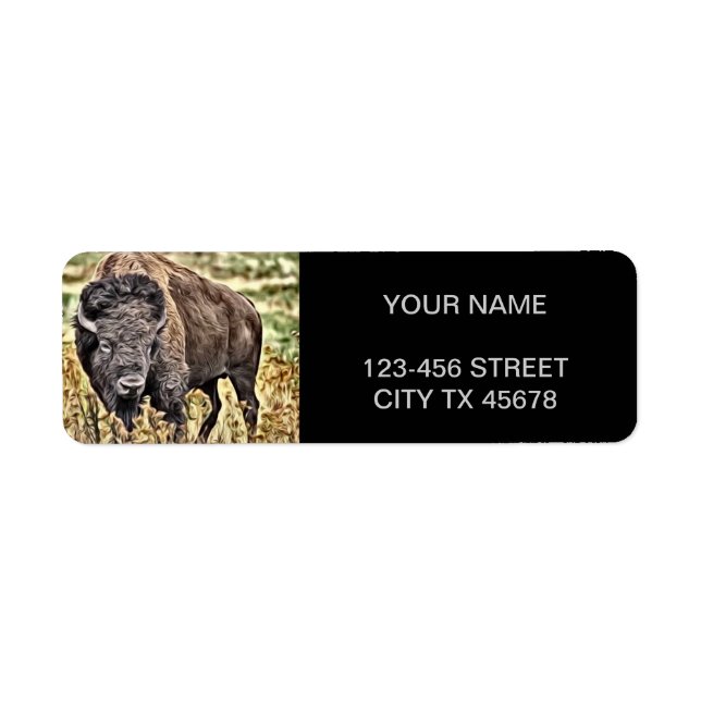 Abstract Western Buffalo (Front)
