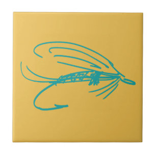 Abstract Wet Fly Lure Tile