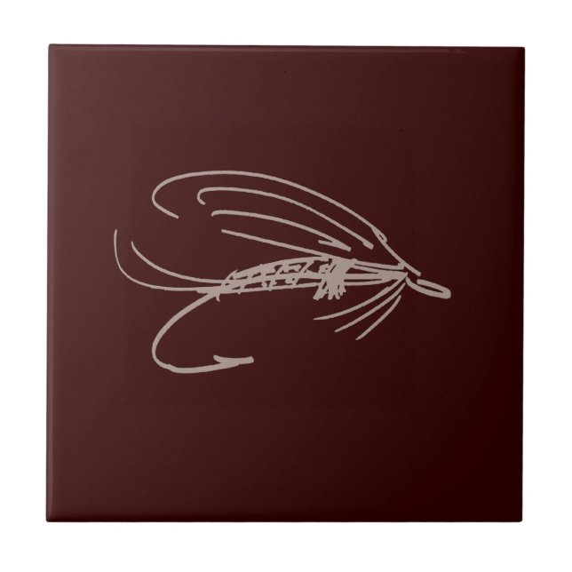 Abstract Wet Fly Lure Tile (Front)