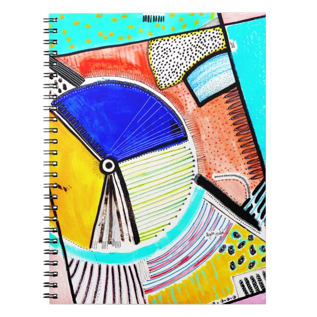 Abstract Wheel Notebook (Front)