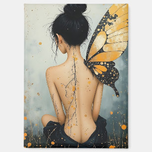 Abstract Whimsical Woman Magnet