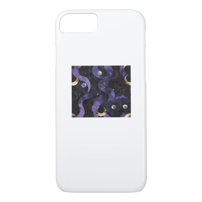 Abstract Whimsigoth Pattern Classic Case-Mate iPhone Case (Back)