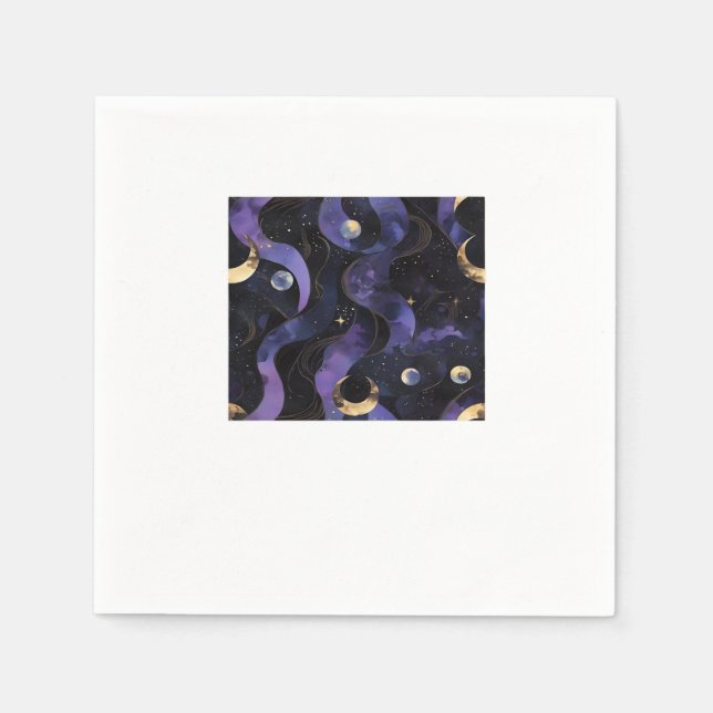 Abstract Whimsigoth Pattern Classic Napkin (Front)