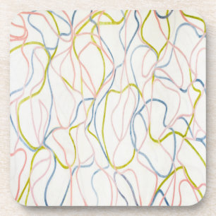 Abstract Whimsy Hard Plastic Coaster