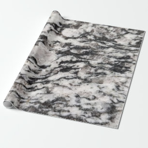 Abstract white  and black blots pat wrapping paper