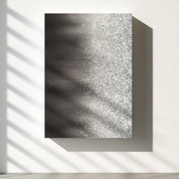 Abstract White And Grey Modern Glitter Painting