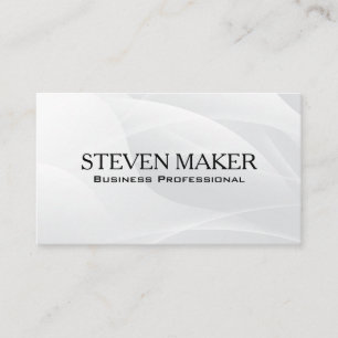 Abstract White Background   Modern Shapes Business Card