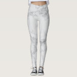 Abstract White Grey Marble Design Pattern Leggings<br><div class="desc">Abstract white and grey marble design pattern. Made with high resolution vector graphics for a professional print. NOTE: (All zazzle product designs are "prints" unless otherwise stated) If you have any questions about this product please contact me at siggyscott@comcast.net or visit my store link: http://www.zazzle.com/designsbydonnasiggy?rf=238713599140281212 ( Copy and Paste )...</div>