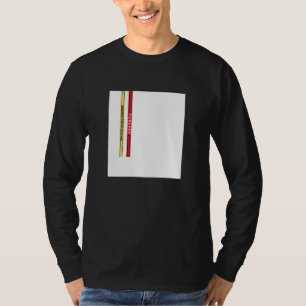 Abstract White Square Straps Illustration Graphic T-Shirt
