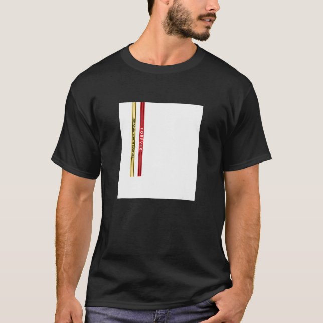 Abstract White Square Straps Illustration Graphic  T-Shirt (Front)