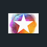 Abstract White Star Canvas Print<br><div class="desc">Trendy Abstract White Star</div>