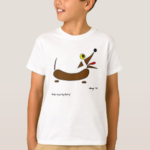 Abstract Wiener Dog Kids Basic T-Shirt