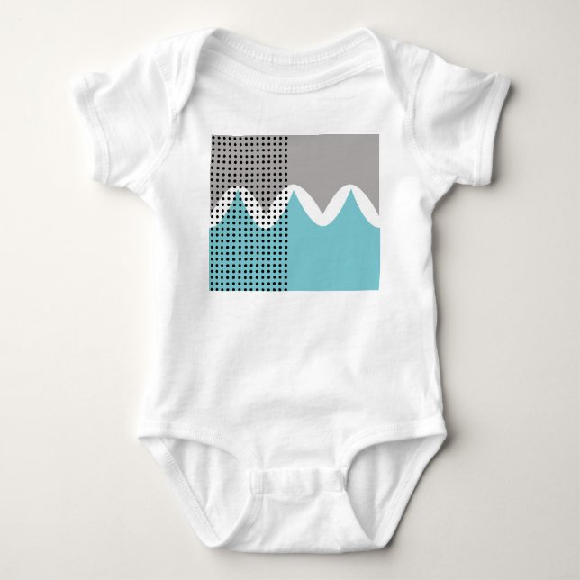 Abstract Wiggles  Baby Bodysuit (Front)