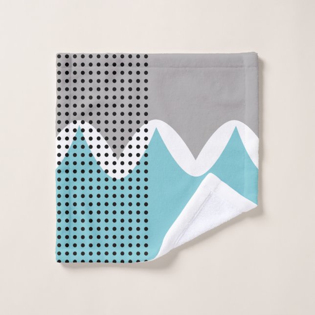 Abstract Wiggles  Bath Towel Set (Wash Cloth)