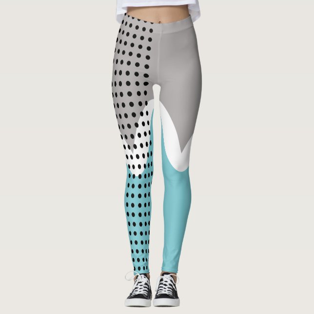 Abstract Wiggles  Leggings (Front)